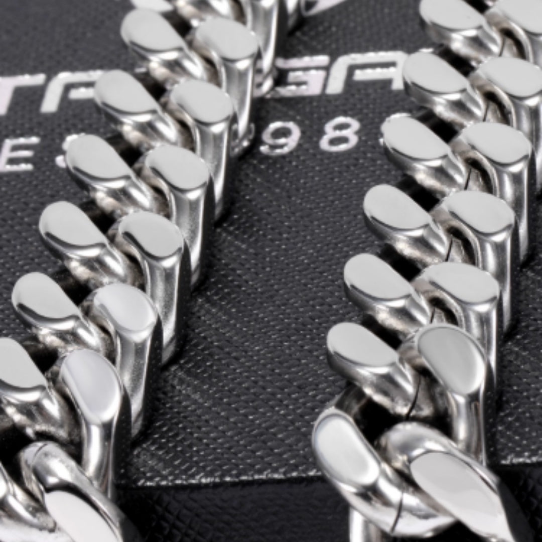 Hip-hop Necklace Titanium Steel Cuban Choker Clavicle Chain