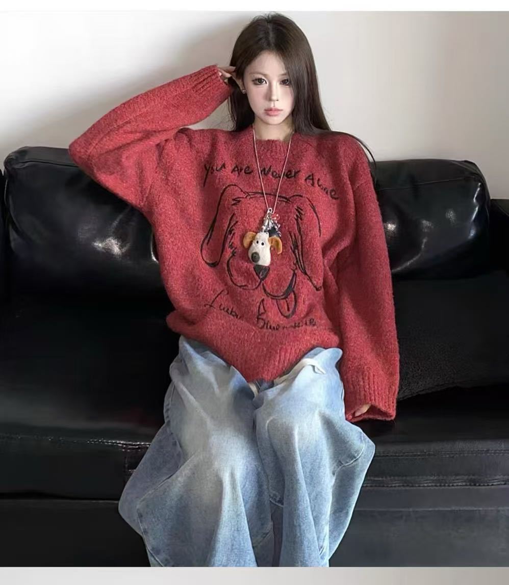 Casual Loose Sweater Top Women