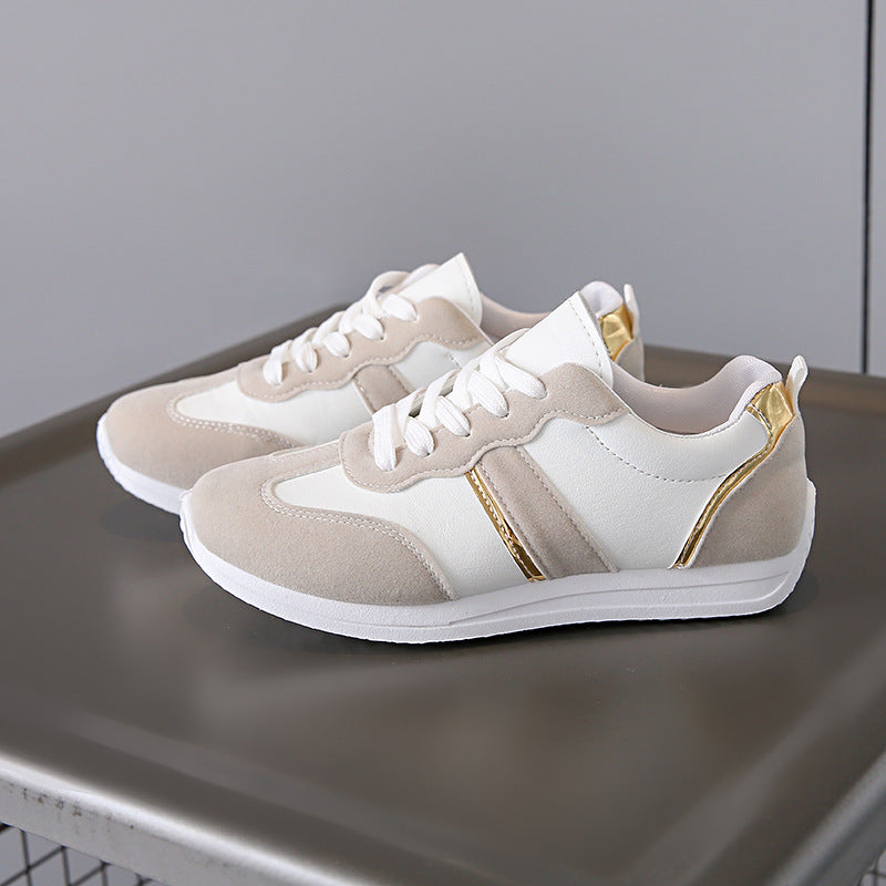 Casual Flat Sports Shoes Women's Low-top Large Size Cross-border Running Shoes