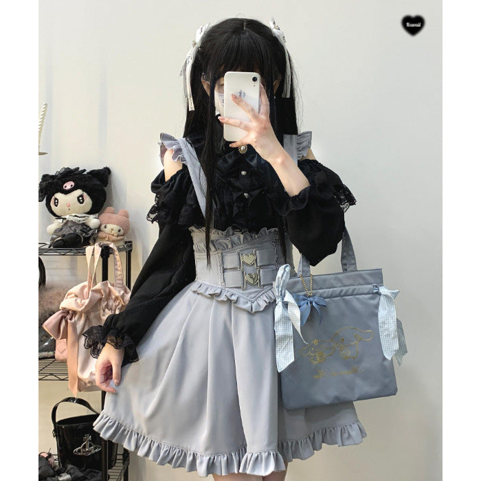 Top And Skirt Shirt High Waist Mid-length Dress Set Two-piece Set