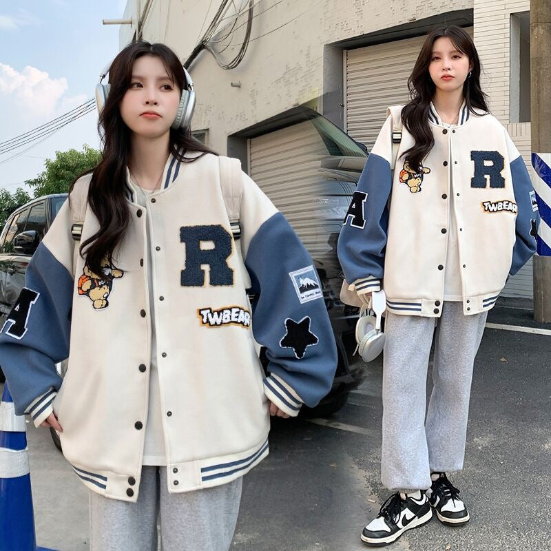 Women's Retro Sweater All-matching Loose Jacket
