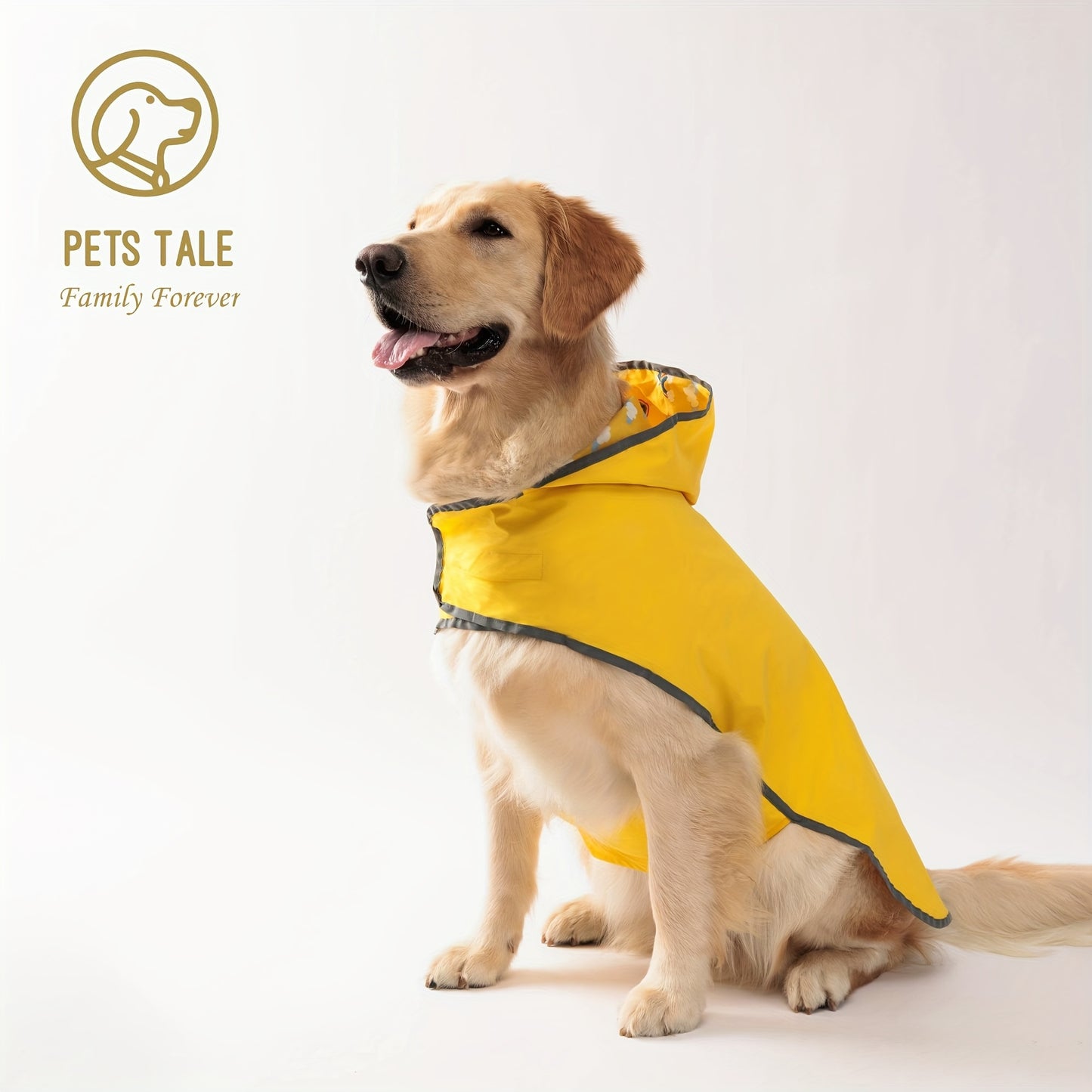 [Reversible Dog Raincoat] PETS TALE Reversible Dog Raincoat, 1pc | Polyester Pet Jacket with Duck Print, Machine Washable, Adjustable Straps for Small to Extra Large Breeds