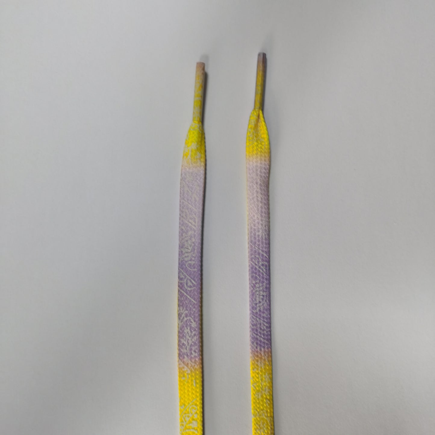 1 Pair of 47.24 Inch Long Glow-in-the-Dark Luminous Flat Shoelaces with Fluorescent Pattern for Enhanced Visibility at Music Festivals, Perfect for Sneakers, Boots & Shoes