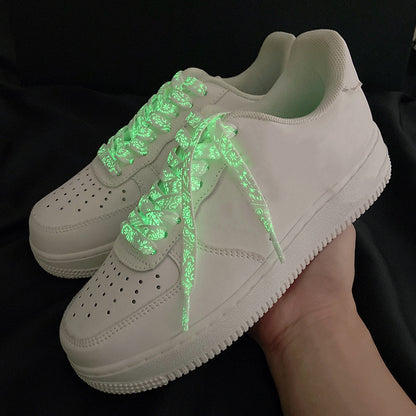 1 Pair of Vibrant Luminous Shoelaces - High-Quality Fluorescent Night Glow Shoelaces for Sneakers and Flat Shoes - 120/140/160CM/47.24/55.12/62.99inch Long, Durable, and Easy to Install