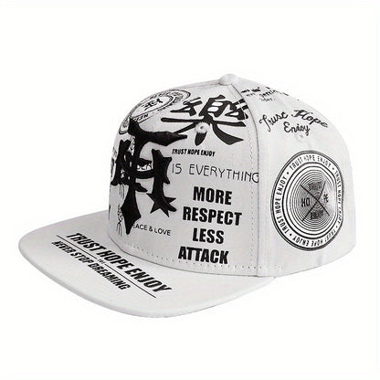 2PCS Embroidered Polyester Snapback Baseball Caps with Flags Theme, Adjustable Breathable Hip Hop Hats for Outdoor Fashion Trends