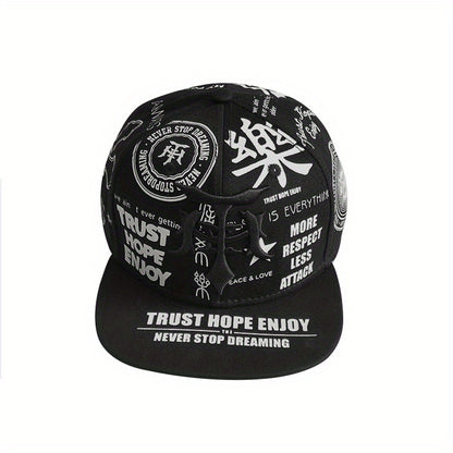 2PCS Embroidered Polyester Snapback Baseball Caps with Flags Theme, Adjustable Breathable Hip Hop Hats for Outdoor Fashion Trends