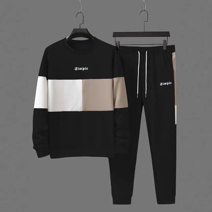 Fashion Simple Printing Sports Leisure Men's Suit