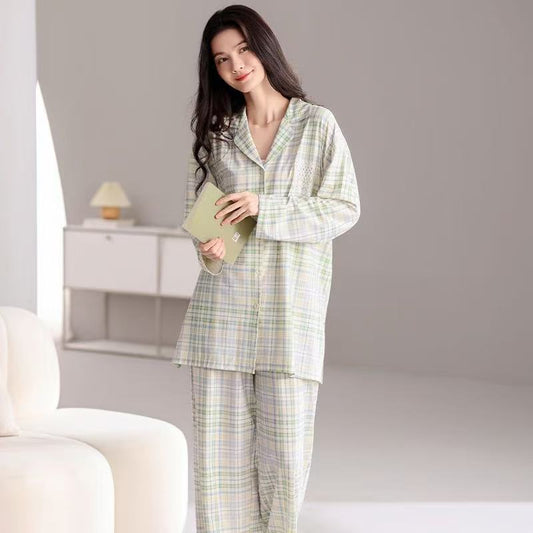 Women's Mid-length Homewear Pajamas Suit