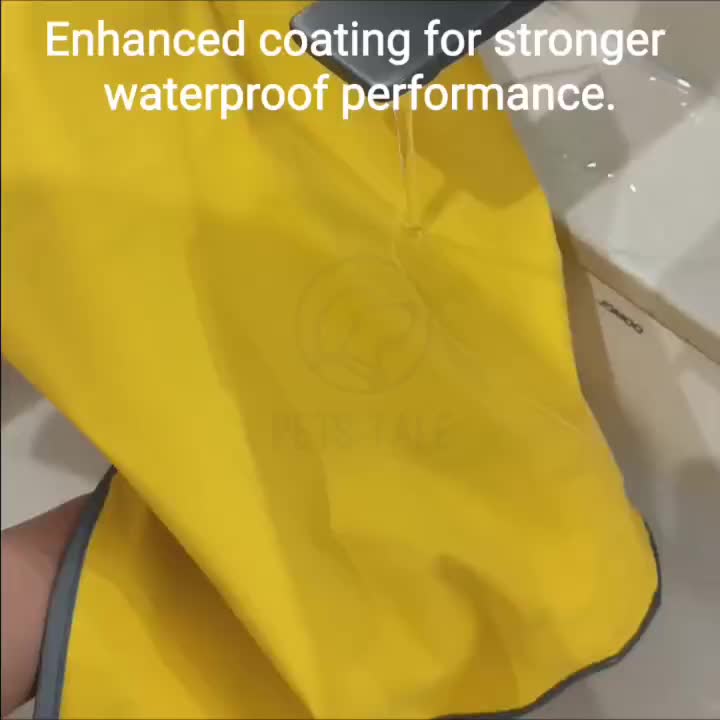 [Reversible Dog Raincoat] PETS TALE Reversible Dog Raincoat, 1pc | Polyester Pet Jacket with Duck Print, Machine Washable, Adjustable Straps for Small to Extra Large Breeds