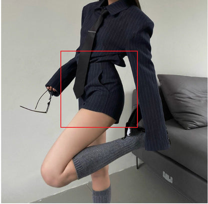 Women's Drama Lady Like Woman Wear Top Shorts Two-piece Suit