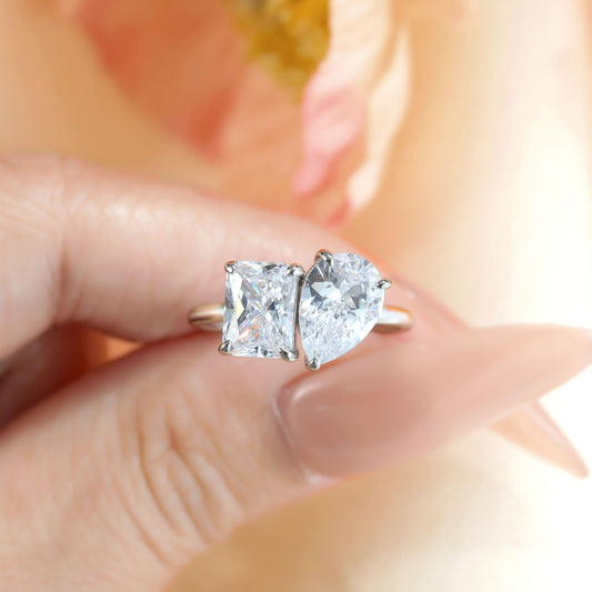 925 Sterling Silver 25 Karat Advanced Sense Simple Ring