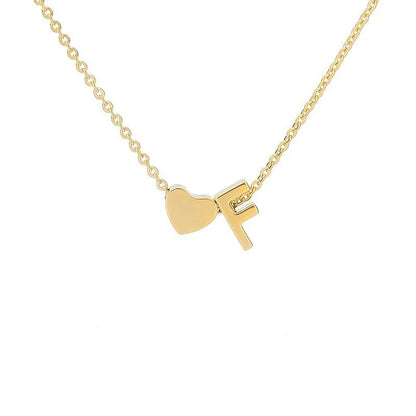 Simple Love Necklace Stainless Steel English 26 Letters