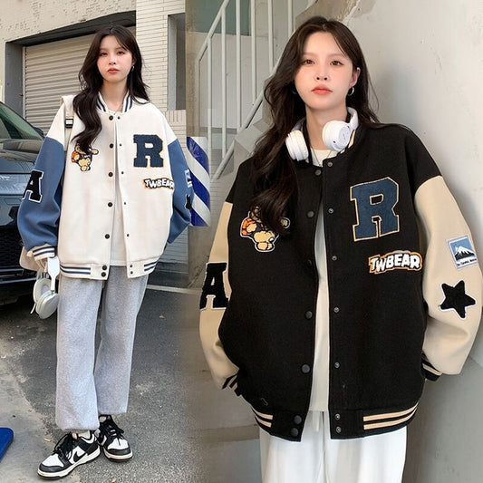 Women's Retro Sweater All-matching Loose Jacket