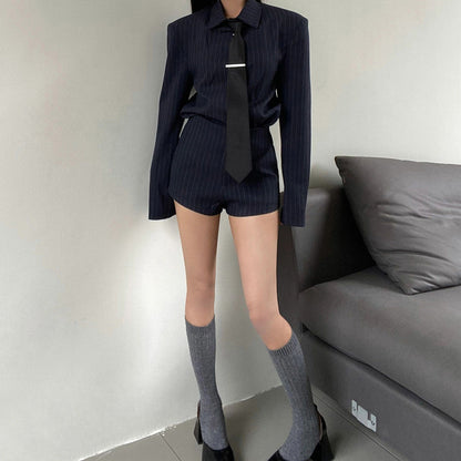Women's Drama Lady Like Woman Wear Top Shorts Two-piece Suit