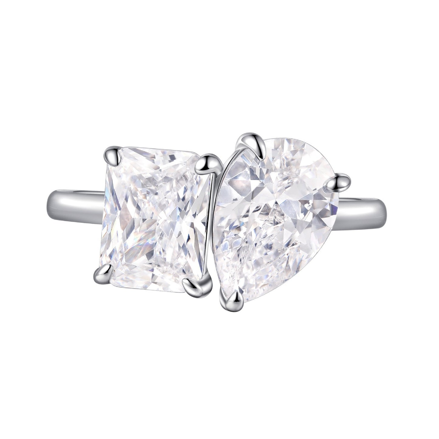 925 Sterling Silver 25 Karat Advanced Sense Simple Ring
