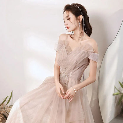 2022 Christmas Bridal Wedding Gown Bridesmaid Elegant Casual Maxi Lady Backless Prom Women's Evening Dresses