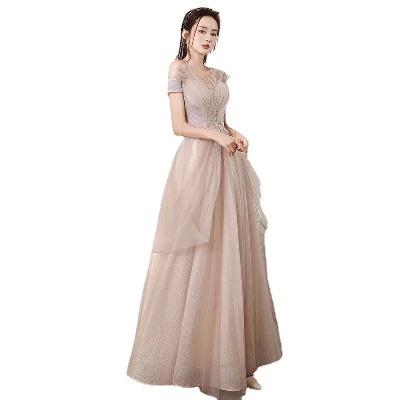 2022 Christmas Bridal Wedding Gown Bridesmaid Elegant Casual Maxi Lady Backless Prom Women's Evening Dresses