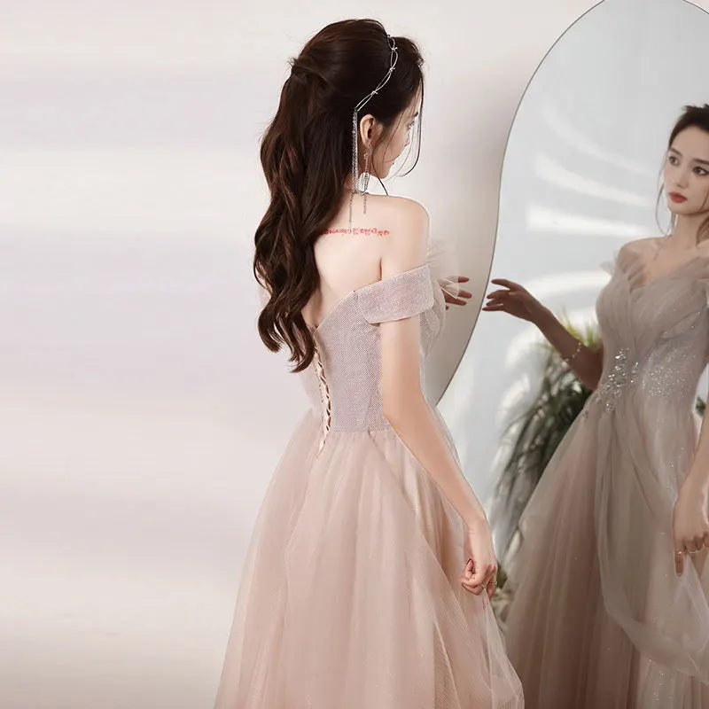 2022 Christmas Bridal Wedding Gown Bridesmaid Elegant Casual Maxi Lady Backless Prom Women's Evening Dresses