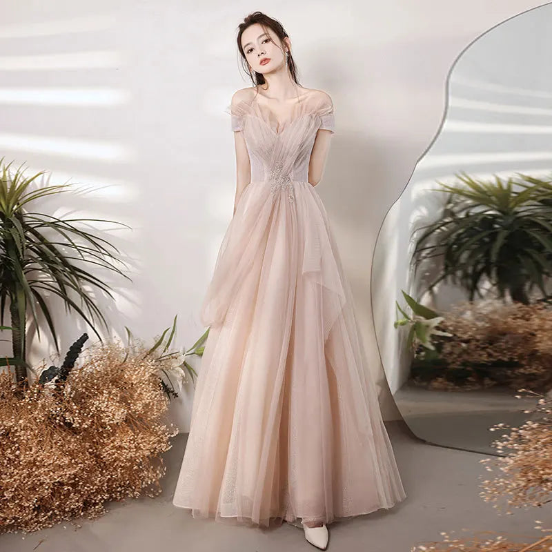 2022 Christmas Bridal Wedding Gown Bridesmaid Elegant Casual Maxi Lady Backless Prom Women's Evening Dresses
