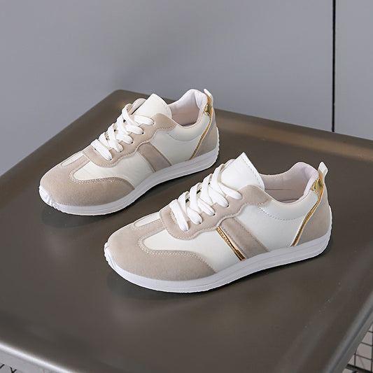 Casual Flat Sports Shoes Women's Low-top Large Size Cross-border Running Shoes