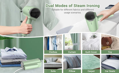 1000w Handheld Garment Steamer iron Home 110v/220v Electric Steam Cleaner Portable Foldable Mite Removal Flat Ironing Machine