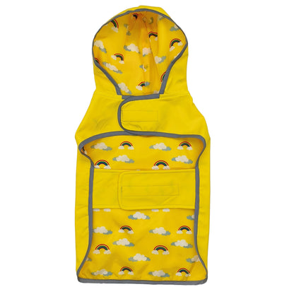 [Reversible Dog Raincoat] PETS TALE Reversible Dog Raincoat, 1pc | Polyester Pet Jacket with Duck Print, Machine Washable, Adjustable Straps for Small to Extra Large Breeds
