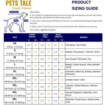 [Reversible Dog Raincoat] PETS TALE Reversible Dog Raincoat, 1pc | Polyester Pet Jacket with Duck Print, Machine Washable, Adjustable Straps for Small to Extra Large Breeds