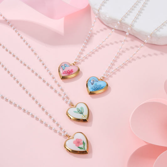 Ins Fashion Love Photo Box Stainless Steel Necklace