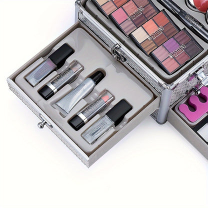 106-Piece Professional Makeup Set - Ultimate Multifunctional Beauty Kit with Eyeshadow, Lipstick, Mascara, Lip Liner, Makeup Brushes, and More - Perfect Gift for Mothers Day, Makeup Artists, and Beauty Enthusiasts