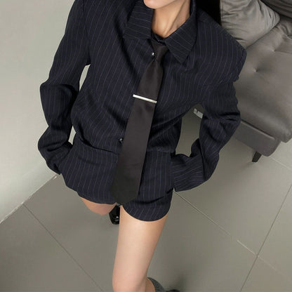 Women's Drama Lady Like Woman Wear Top Shorts Two-piece Suit