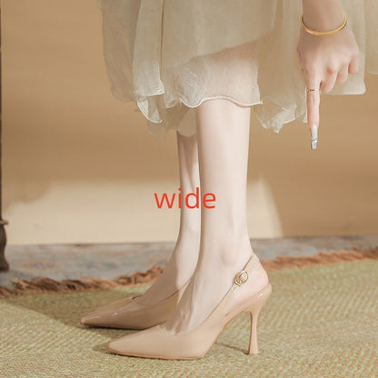 Women's Pointed Toe Korean Style Patent Leather High Heels