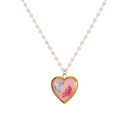 Ins Fashion Love Photo Box Stainless Steel Necklace