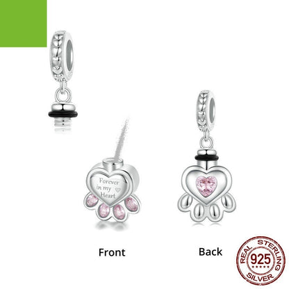 Heart Zircon DIY Bracelet Pendant Charm