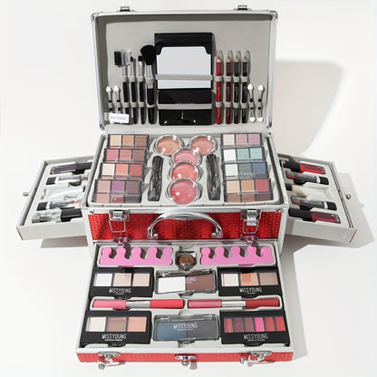 106-Piece Professional Makeup Set - Ultimate Multifunctional Beauty Kit with Eyeshadow, Lipstick, Mascara, Lip Liner, Makeup Brushes, and More - Perfect Gift for Mothers Day, Makeup Artists, and Beauty Enthusiasts