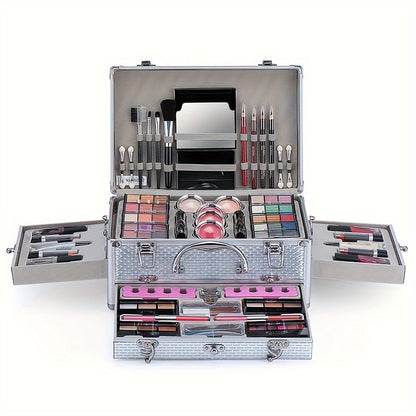 106-Piece Professional Makeup Set - Ultimate Multifunctional Beauty Kit with Eyeshadow, Lipstick, Mascara, Lip Liner, Makeup Brushes, and More - Perfect Gift for Mothers Day, Makeup Artists, and Beauty Enthusiasts